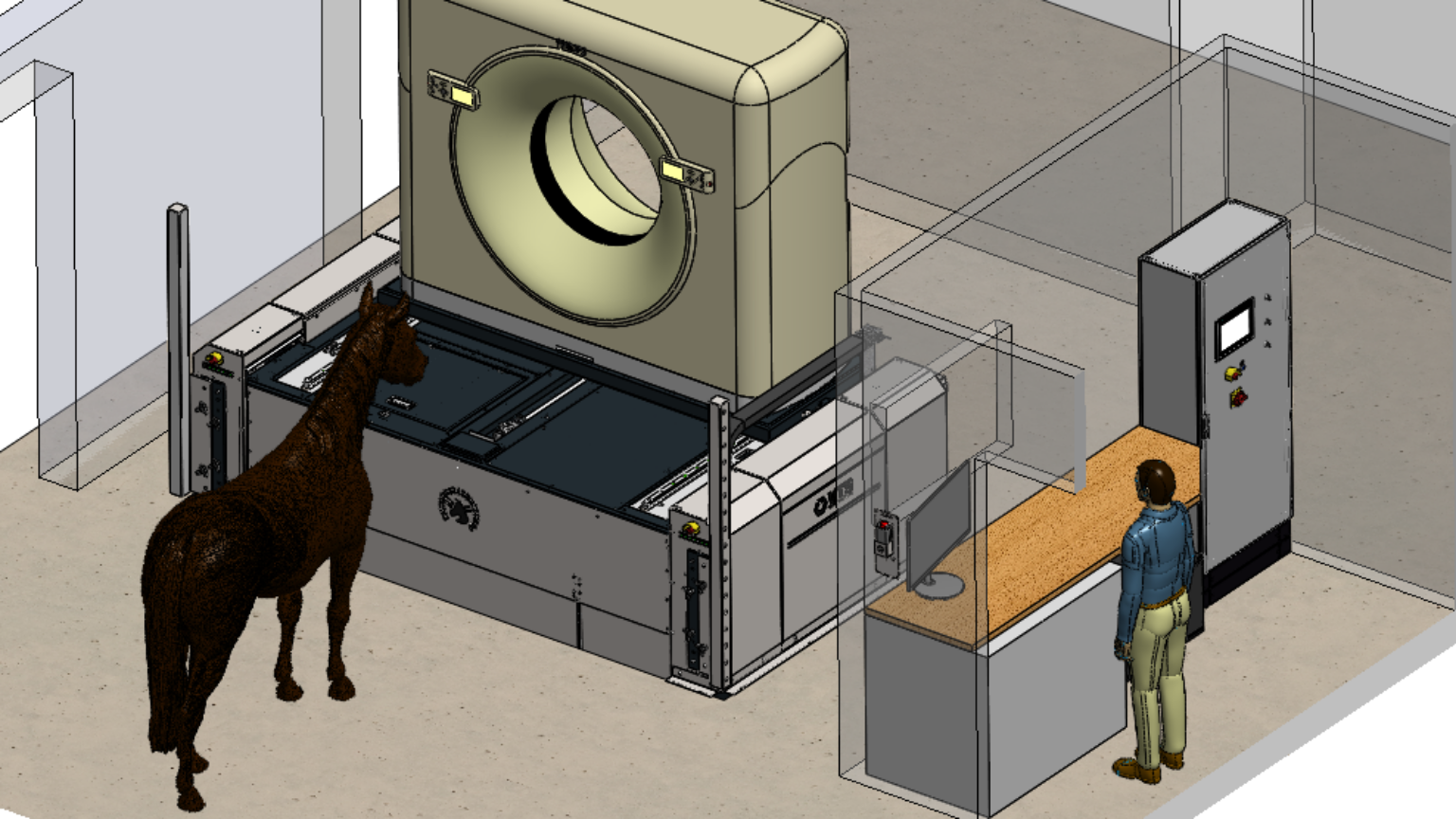 X-Z systeem Paarden CT scanner
